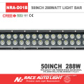 Utv Spare Parts 50inch 288w Black Straight 24480lm Led Light Bar For Jeep Wrangler JK